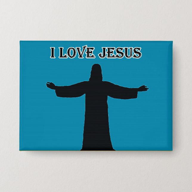 Badge Bouton j'aime jésus (Recto)