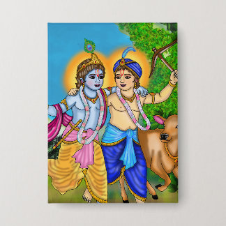 Badge Bouton Krishna Balram