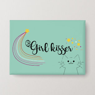 Badge Bouton lesbienne Girl Kisser