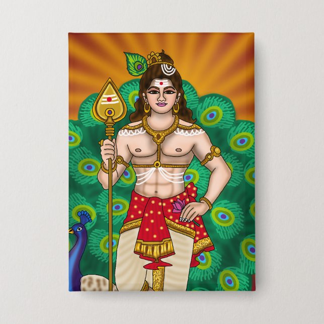 Badge Bouton Lord Murugan (Recto)