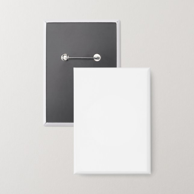 Badge Bouton rectangle, 2,5 po x 3,5 po (Recto/Verso)