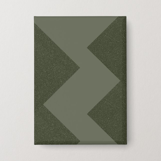 Badge Bouton Rectangle moderne vert mousse (Recto)