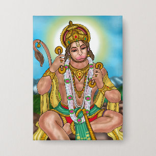 Badge Bouton Seigneur Hanuman