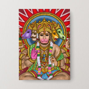 Badge Bouton Seigneur Hanuman