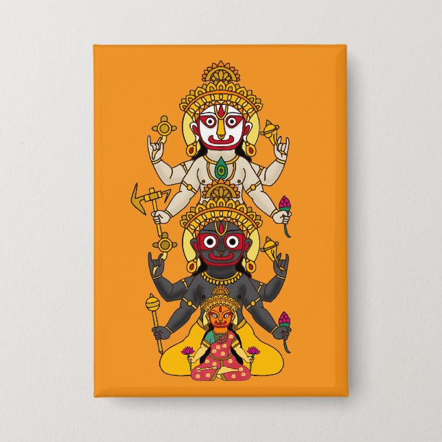 Badge Bouton Seigneur Jagannath (Recto)