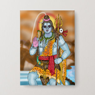 Badge Bouton Seigneur Shiva