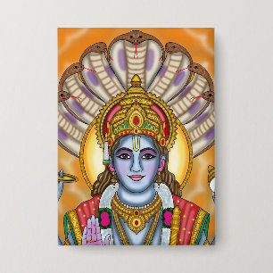Badge Bouton Seigneur Vishnu
