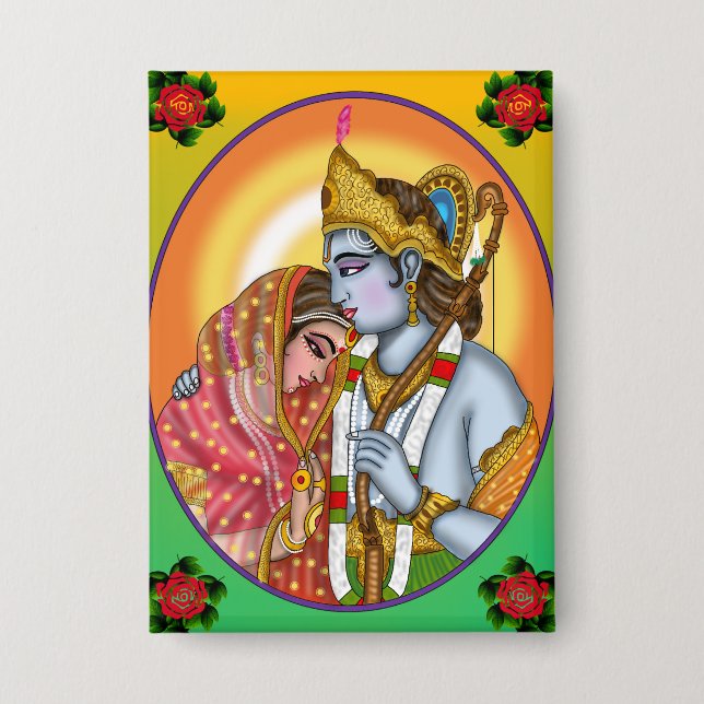 Badge Bouton Sita Ram (Recto)