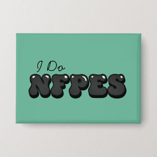 Badge Bouton vert clair "Je fais des NFPE"