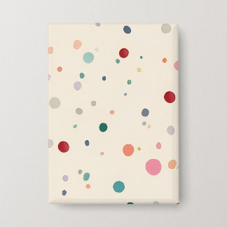 Badge Boutons Points Colorés – Disponibles en formes rec