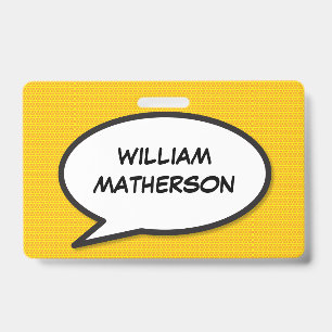 Badge Bulle de dialogue Pop Art de bande dessinée