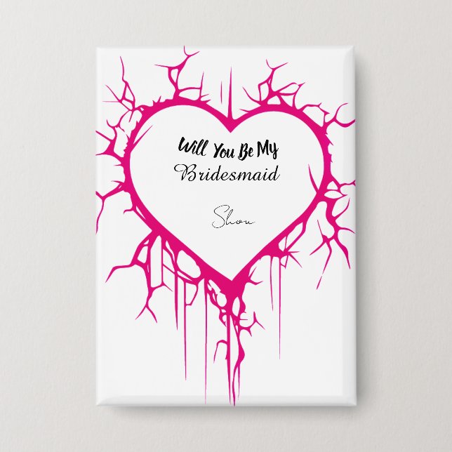 Badge Button Pink Heart (Recto)