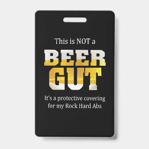 Badge Buveur de bière Pas de ventre à bière Anniversaire