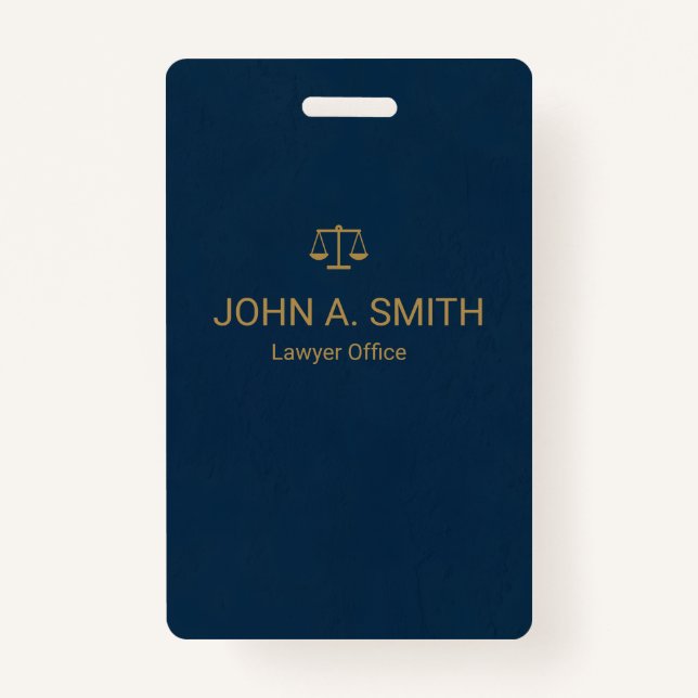Badge Cabinet d'avocats personnalisé (Devant)