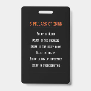Badge Cadeau Anniversaire 6 Pilars D'Iman
