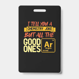 Badge Cadeau d'anniversaire   Je vous dis une chimie