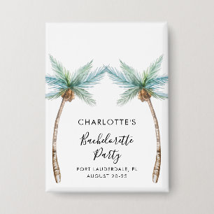 Badge Cadeau de Fête de Fiançailles aux Palmiers Tropica