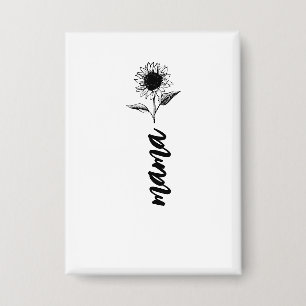 Badge Cadeau de fleur de maman