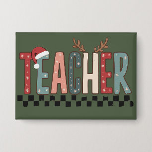 Badge Cadeau de Noël pour les enseignants Fête d'hiver