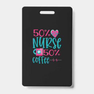Badge Cadeau d'infirmière 50 Infirmière 50 Café