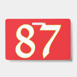 Badge cadeau drôle pour tous les fans le joueur a le num