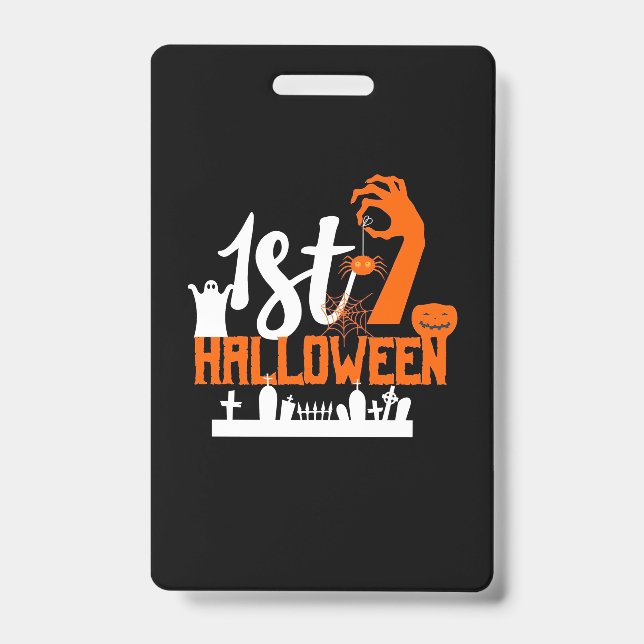 Badge Cadeau Halloween | Premier Halloween (Avant)