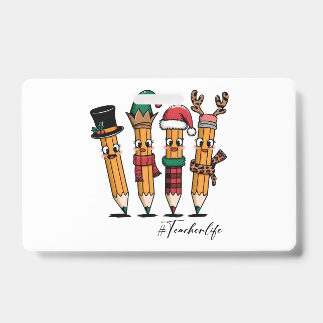 Badge Cadeau pour Enseignant | Vie d'Enseignant au Crayo (Avant)