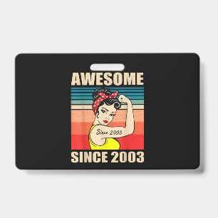 Badge Cadeau pour femmes de 18 ans anniversaire 18 ans v
