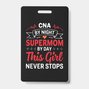 Badge Cadeau pour infirmière aide-soignante la nuit supe
