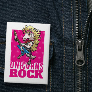 Badge Cadeau pour les amateurs de licornes de fête anima