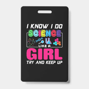 Badge Cadeau Scientifique Je sais que je fais de la sc
