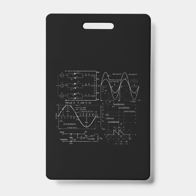 Badge Cadeau Unique d'Ingénieur Électricien Électricien (Avant)