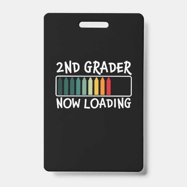 Badge Cadeaux 2e enseignant | Chargement du 2e rang (Avant)