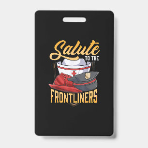 Badge Cadeaux drôles pour policier pompier infirmier de 