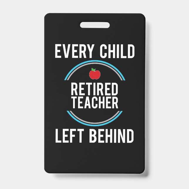 Badge Cadeaux Enseignant | Enseignant Retraité Laissé Po (Avant)