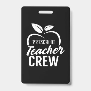 Badge Cadeaux Enseignant Équipe d'enseignants de mater