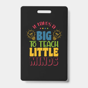 Badge Cadeaux Enseignant Il Faut Un Grand Pour Enseigner