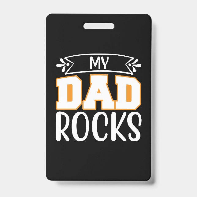 Badge Cadeaux Papa | Mon Papa Déchire (Avant)