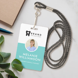 Badge Cadre photo cercle moderne et minimal & logo de l'