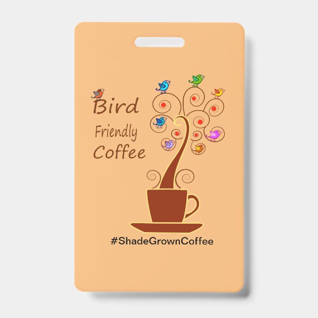 Badge Café Ami des Oiseaux Sauve les Oiseaux (Avant)