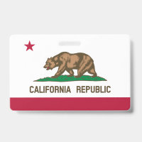 California Cali Republic Bear Flag, US States Badg