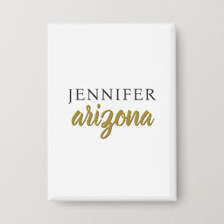 Badge Calligraphie Élégant Simple Ajouter Votre Nom