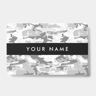Badge Camo gris, Camo d'hiver, Camouflage neige, Militai