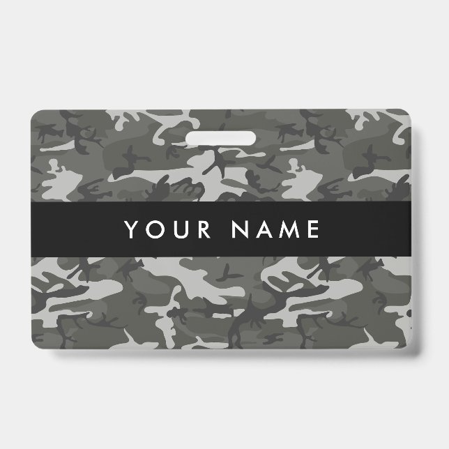 Badge Camo gris, Camouflage, Militaire, Armée (Avant)