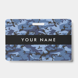 Badge Camo Navy, camouflage bleu, Militaire, Armée
