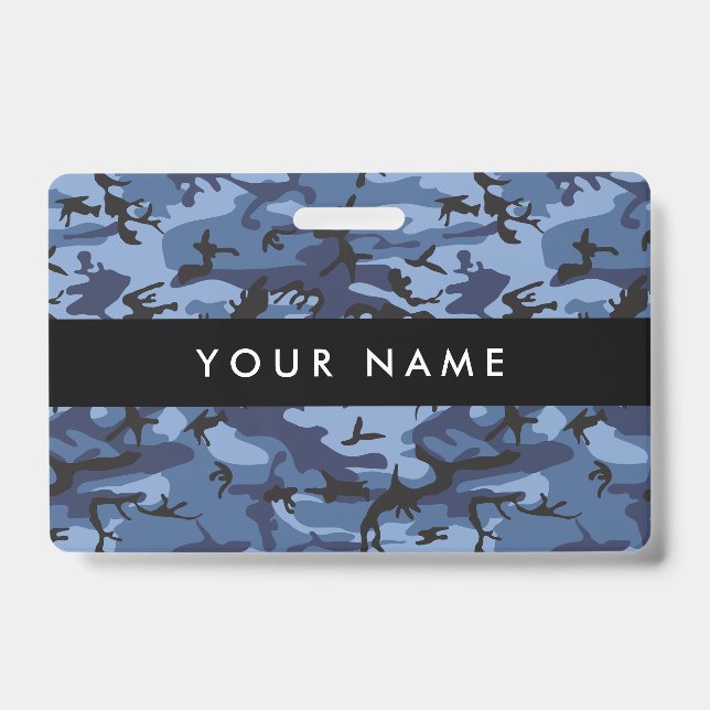 Badge Camo Navy, camouflage bleu, Militaire, Armée (Avant)