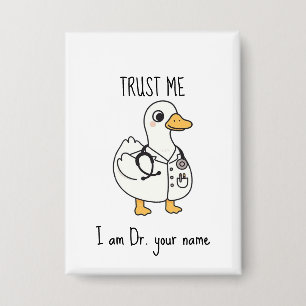 Badge Canard de docteur personnalisé