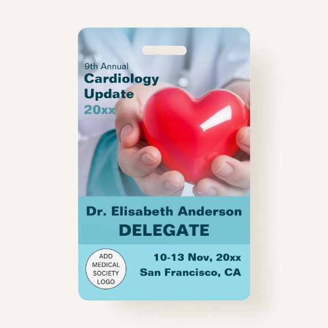 Badge Cardiologie Cardiothoracic Conférence Médicale (Devant)