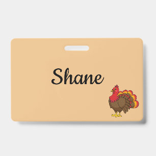 Badge Caricature mignonne Turquie   Personnaliser