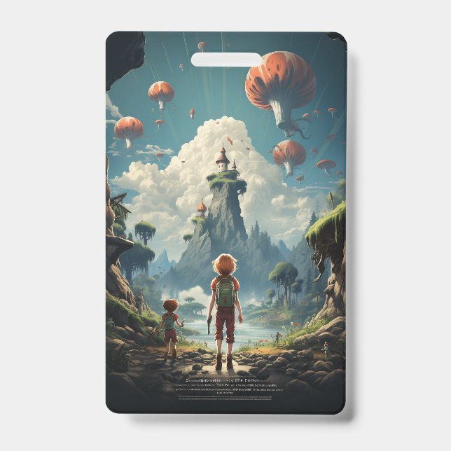 Badge Caricature monstre classique (Avant)